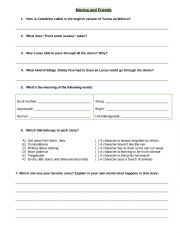 English Worksheet: monica and friends 