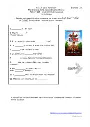 English Worksheet: the ant bully