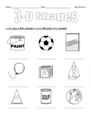 English Worksheet: shapes 