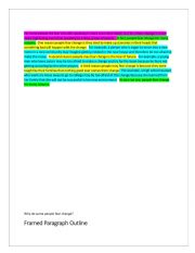English Worksheet: Framed Paragraph outline