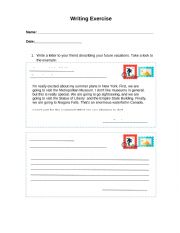 English Worksheet: Write a letter - Future Plans 