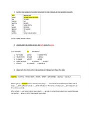 English Worksheet: Daily routines