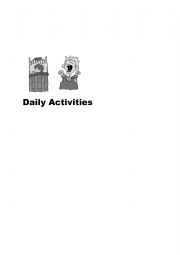 English Worksheet: Daily Activities