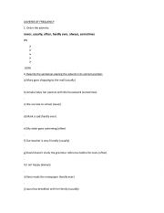 English Worksheet: adverbs of frequency