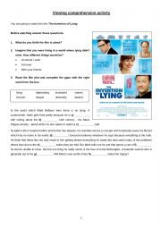 English Worksheet: The Invention of Lying