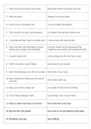 English Worksheet: Domino of Irish Sayings