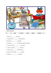 Prepositions and classroom rules