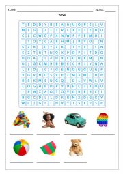 TOYS WORDSEARCH