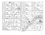 English Worksheet: Alphabet