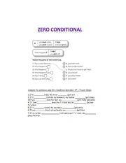 English Worksheet: Practice Zero conditional