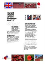 English Worksheet: culture : Poppy day