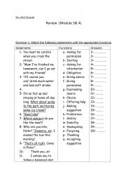 English Worksheet: 7th review