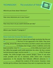 English Worksheet: Great Inventions   The TV