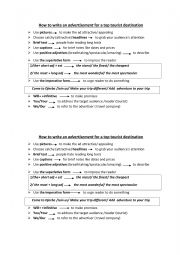 English Worksheet: lesson 5 how to write an advertisement 4th form