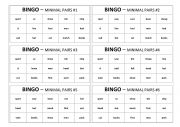 Bingo - minimal pairs