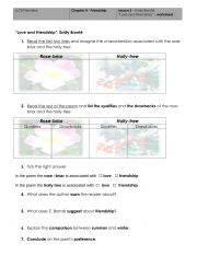 English Worksheet: THE ROSE BRIAR. Understanding the poem