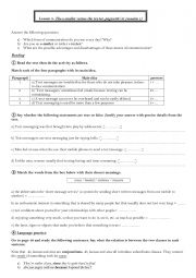 English Worksheet: lesson 5 the emailer versus the texter 2nd form 