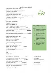 English Worksheet: Last Christmas