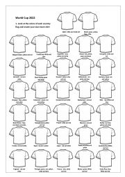 World Cup 2022 - Shirt - ESL worksheet by rosemary.re@uol.com.br