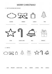 English Worksheet: CHRISTMAS VOCABULARY