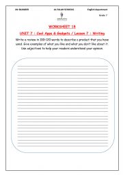 English Worksheet: wRITING AN ARTICLE ABOUT UPCYCLING 