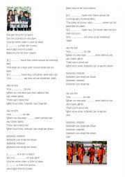 English Worksheet: Song - one direction 