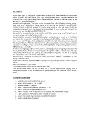 English Worksheet: DONT LOOK BACK STORY