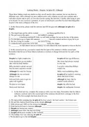 English Worksheet: conjunction of addition