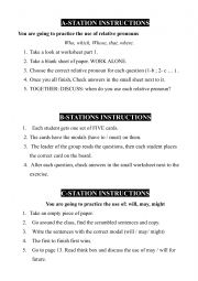 English Worksheet: Junior 5 stations worksheets : general review 