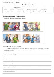 English Worksheet: Vocabulary/ Speaking