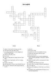 fun english puzzle worksheet