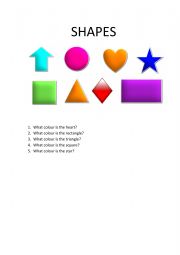 English Worksheet: Shapes