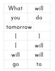 English Worksheet: what will you do