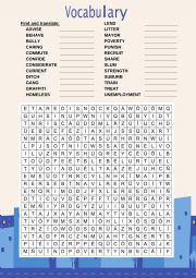 Word search - City life