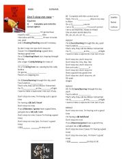 English Worksheet: Don�t Stop me Now - Queen
