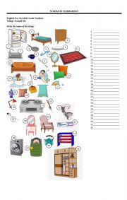 Students Worksheet - Things Around Us