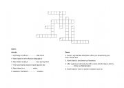 English Worksheet: Nami Island Crossword Puzzle