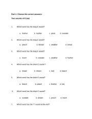 Phonics Worksheet