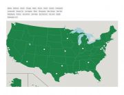 English worksheet: US Major Cities Map
