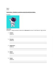 English Worksheet: Writing