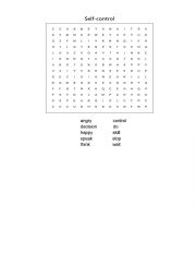 English Worksheet: Self control