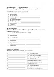 English Worksheet: Yes or No questions