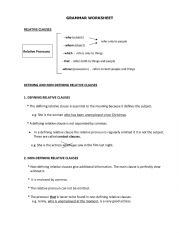 English Worksheet: Relative Pronouns