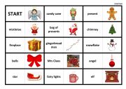 English Worksheet: Christmas domino