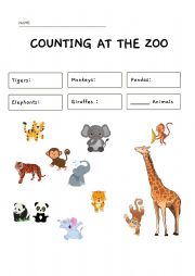 Animals worksheet