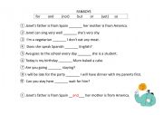 English Worksheet: conjunctions (FANBOYS): Fill in the blanks worksheet