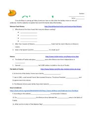 English Worksheet: Cinco de Mayo WebQuest