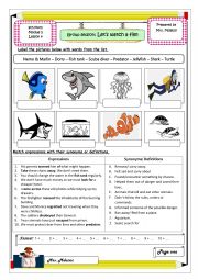 English Worksheet: Let�s watch a film