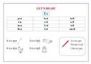 English Worksheet: Let�s read