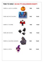 English Worksheet: THERE IS / THERE ARE - HALLOWEEN